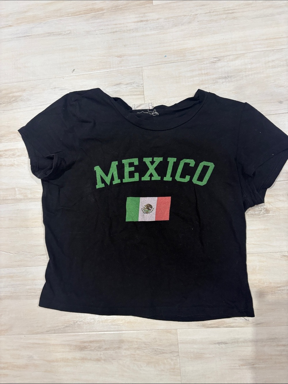 Mexico Graphic Tee - Black with Green Lettering